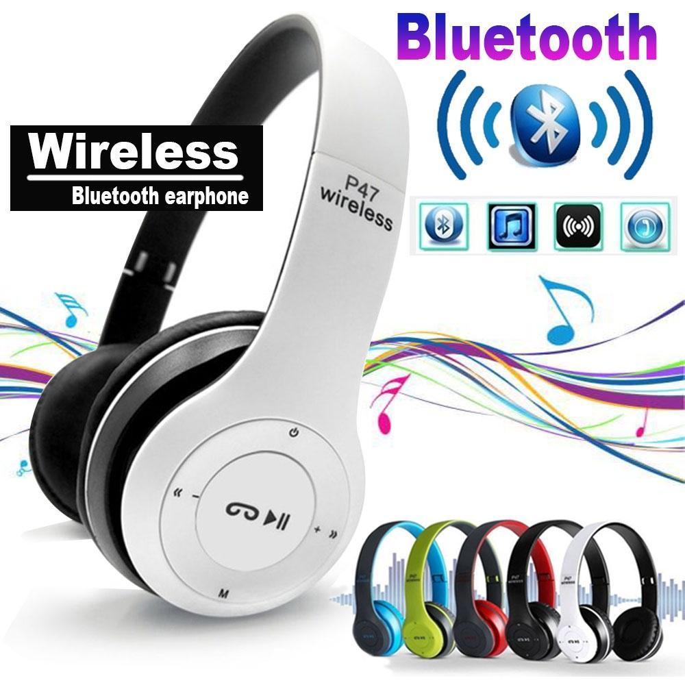 Stereo P47 Headset 5.0 Bluetooth Headset Folding Series Wireless Sports Game Headset for iPhone XiaoMi