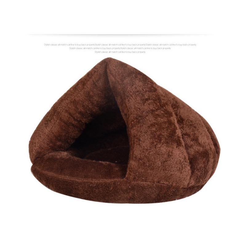 Hundehütte Katzenhütte Dreieckige Zwinger Pantoffel Zwinger Winter Warm Halbgeschlossene Heimtierbedarf