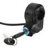 Keenso Motorcycle Handlebar Switch, Thumb Lock Electric Scooters Throttle Grip Accessory Black