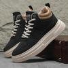 Men's Skateboarding Shoes 2026 Autumn Trendy Casual Sneakers Mid Top Black Short Boots Work Men Sports Shoes Board Footwear
