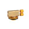 Camping Gas Stove Adapter Double Head Metal Valve Flat Gas Cylinder Connector for Outdoor Cooking Barbecue