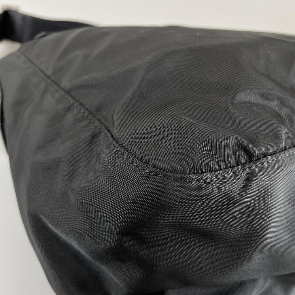Prada Triangle Logo BT8994 Shoulder Bag Black Women Used