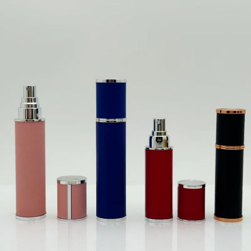 Lambskin Portable 5ml/10ml Perfume Spray Bottle - Detachable Travel Sample Bottle In Stock
