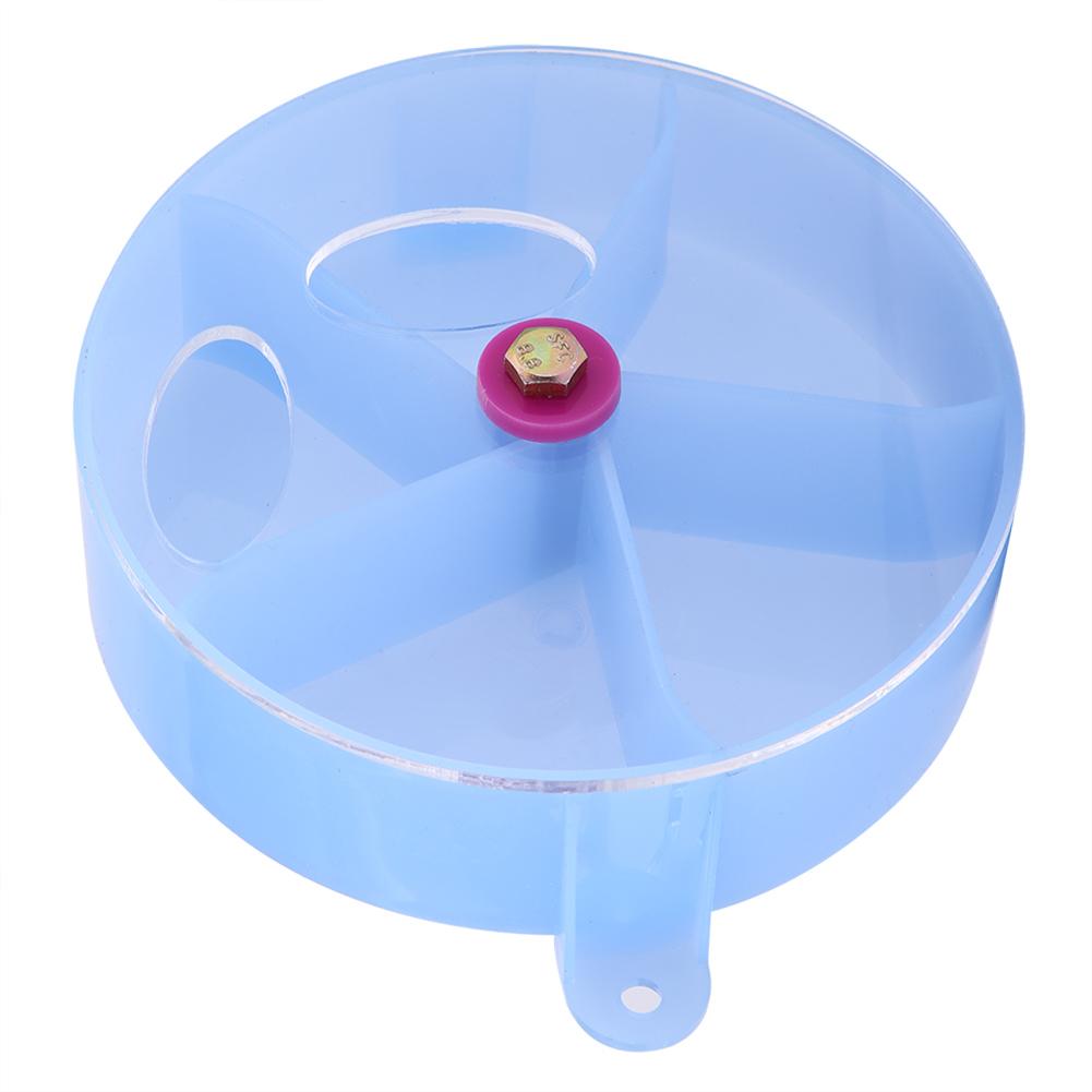 Bird Pet Foraging Feeder Food Wheel Feeding Storage Box Toy Purple