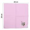 Elegant Cotton Square Handkerchief Reusable Soft Lace Flower Hanky Hankies Fabrics For Women