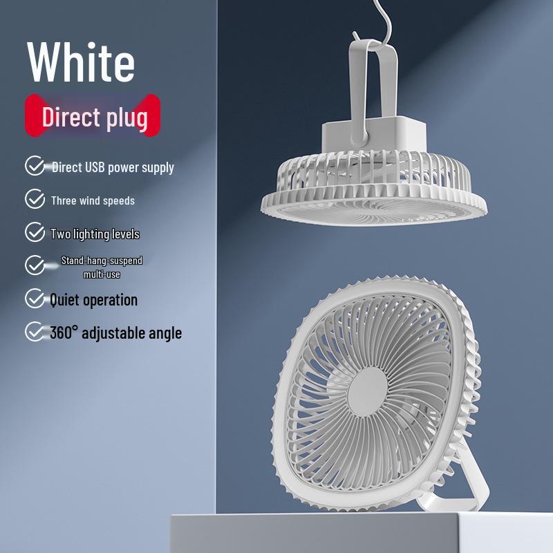 

Silent Multi-functional Ceiling Fan: 4-in-1 Night Light, Wall-Mountable Desk Lamp with USB Charging for Home and Outdoor Use 600W
