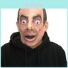 Maschera in lattice di Johnny English, personaggio umoristico di Mr. Bean, per Halloween e Eventi Natalizi