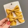 2Pcs Girls Cute Bow Hairpins Kids Sweet Hair Clips Barrettes Hair Accessories