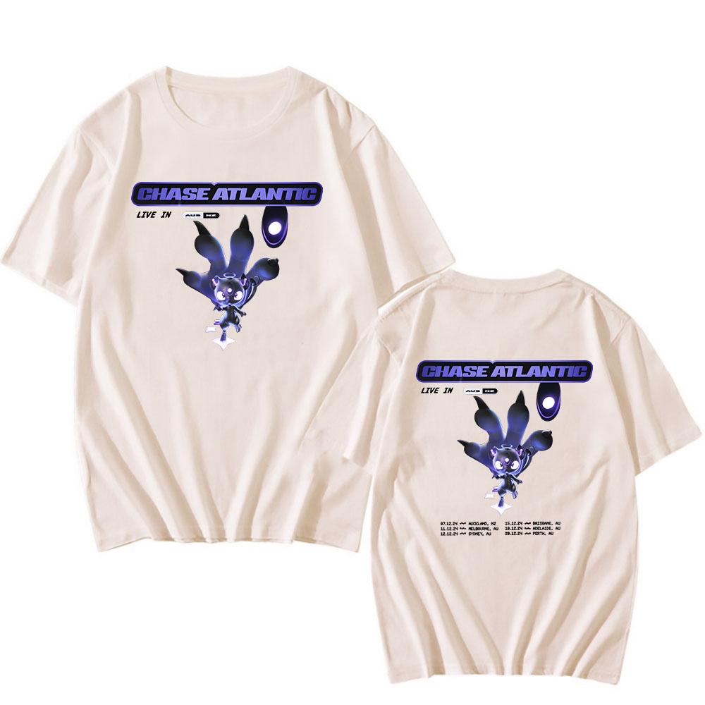 Band Chase Atlantic T-shirt Cotton High Quality Summer Tee-shirt Casual Men/Women Comfortable Tshirts Hip Hop Streetwear Unisex