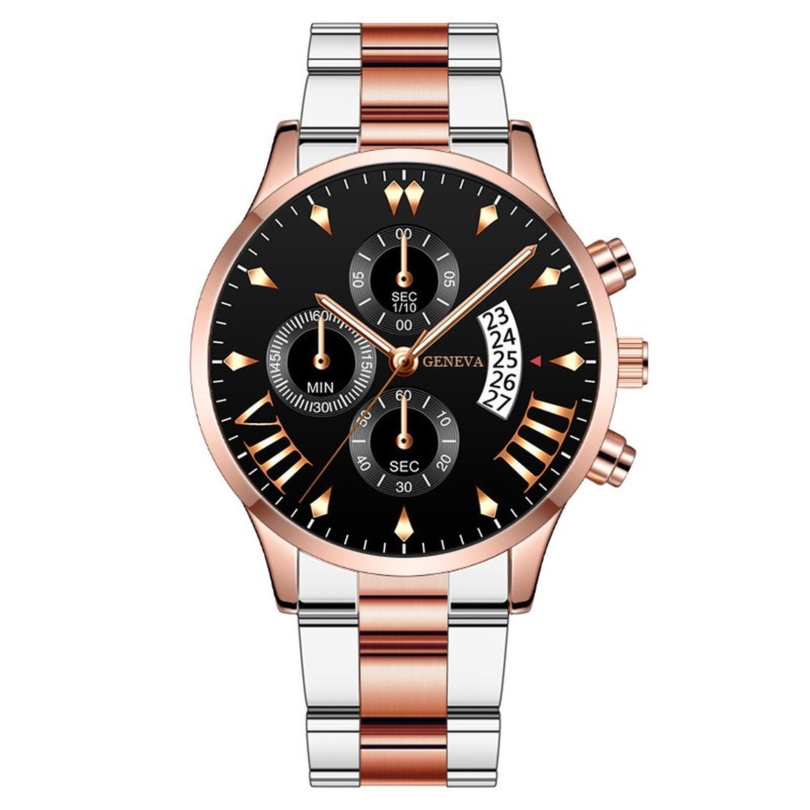 

Mens Leather Business Fashion Watch Strap Watch For Gift Giving One Size