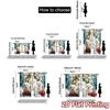 2pcs,Curtains Christmas Tree Cute Puppies Gift Print Modern Curtains Polyester Easy Install Curtains Art Deco Festive Ldeal for