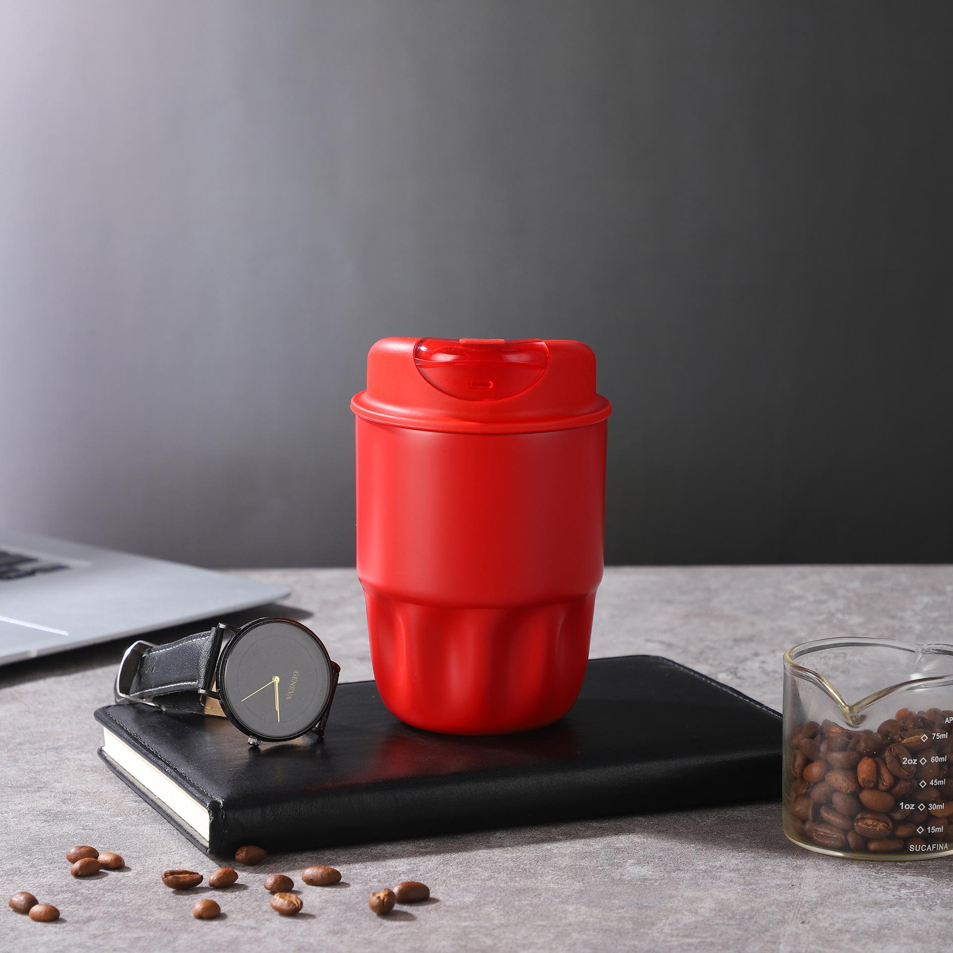 Кофейная чашка из нержавеющей стали 316, кофейная чашка-термос, чашка для сопровождения 260-450Ml [Printable Logo]