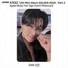ATEEZ Le 12ème Mini Golden Hour Part.3 Applemusic Événement de Signature de Fans Photocard KPOP