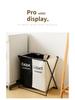 Waterproof Foldable Oxford Cloth Laundry Hamper with Lid for Bathroom Use