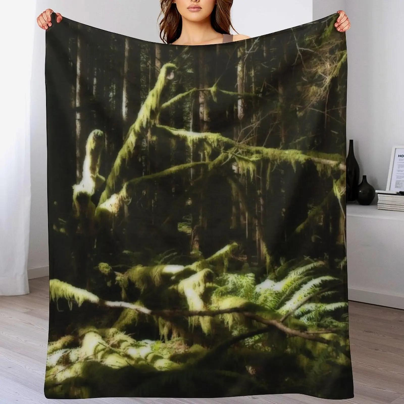 

Bigfoot Woods 2 Throw Blanket Soft Plush Blanket as Housewarming Gift 102x76cm(40x30in)