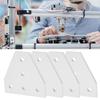4pcs Surface Anodic Oxidation Joining Plate Sturdy Corner Bracket  For Industrial Frame Structure