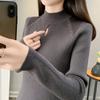 Sweater for Women Autumn Winter Thickened  Warm Knitted Stretchy Long Sleeve Oversize Tops