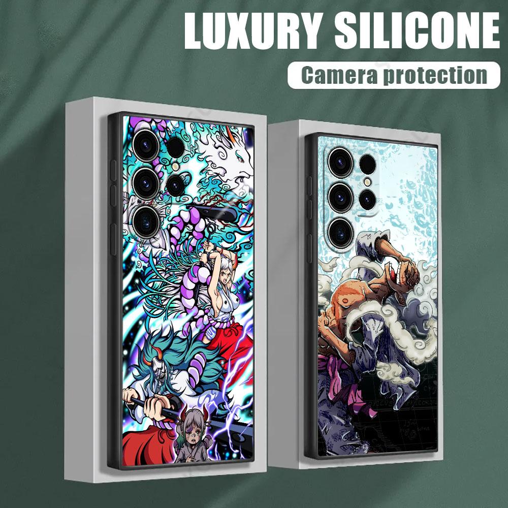 One Luffy Pieces Yamato Cartoon Phone Case For Samsung Galaxy S25 S24 S23 S20 S21 FE S26 S22 Ultra 5G S26 Plus S25FE Soft Cover