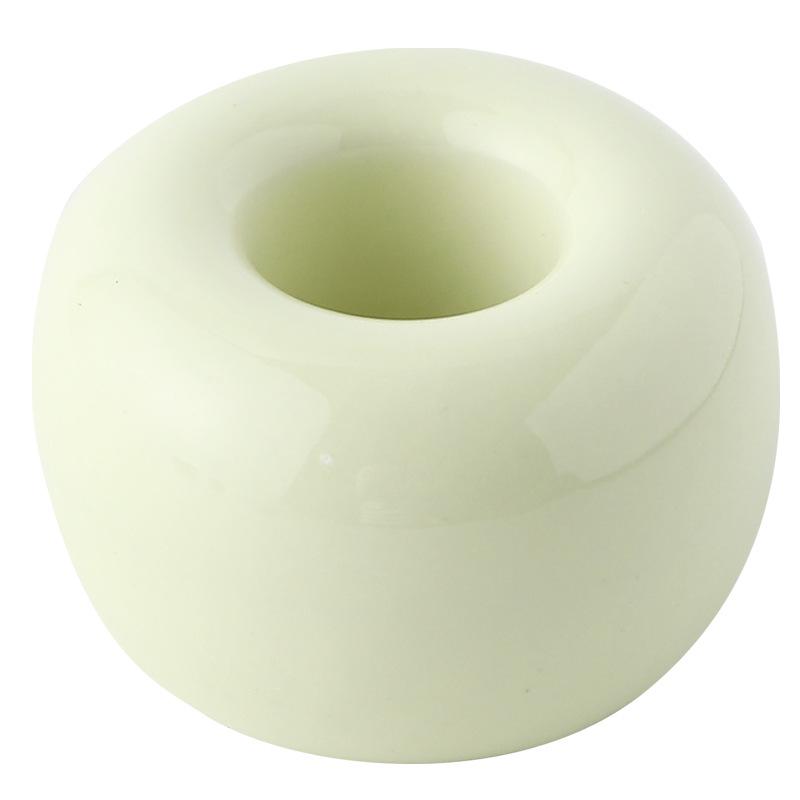 Ceramic Macaron Toothbrush Holder - Fashionable Dental Tool Stand for Couples