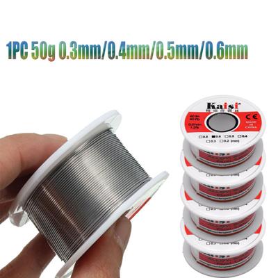 50g 0.3mm-0.6mm Tin Rosin Lead Core Roll Solder Soldering Wire for Phone Repair