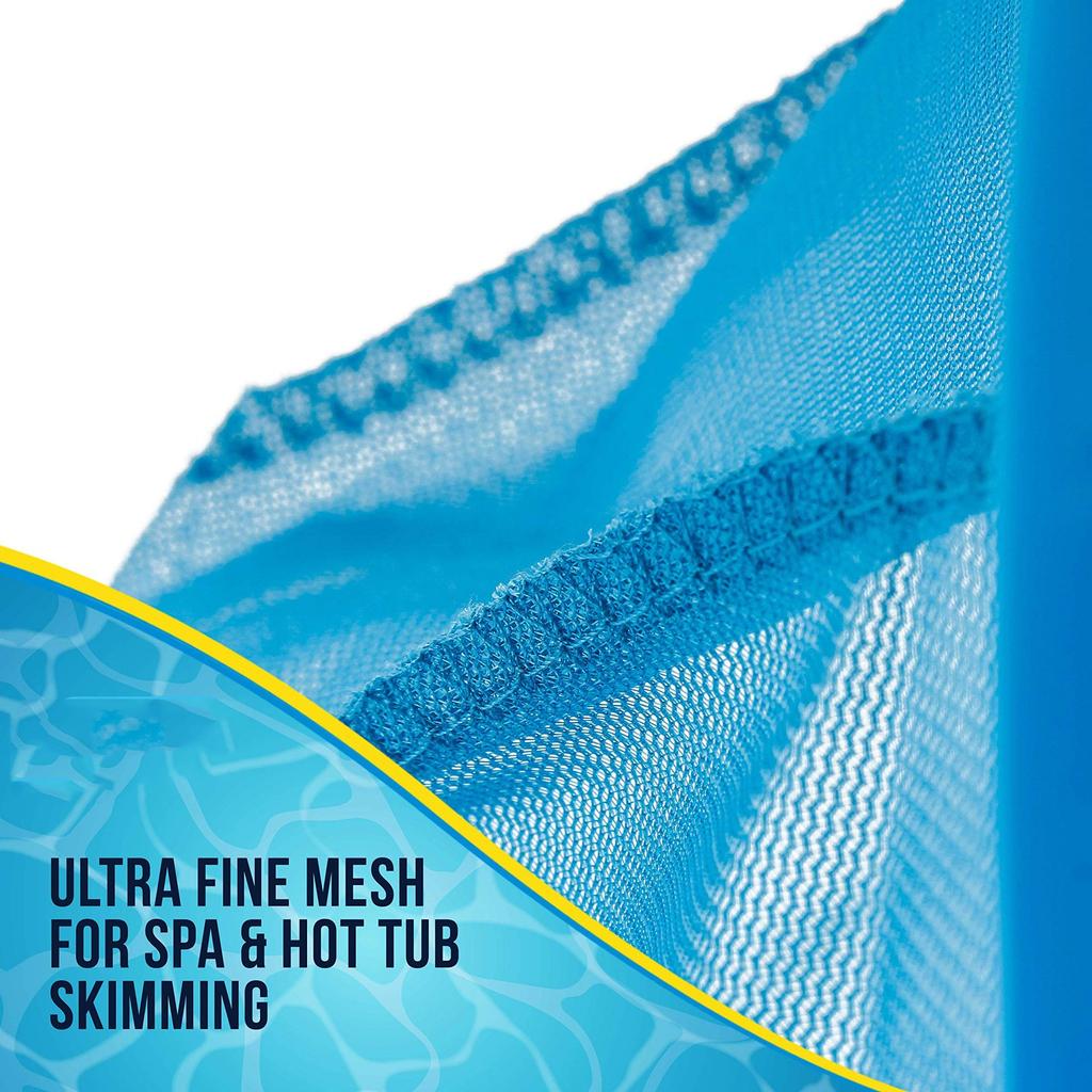 Whirlpool, Pool Handblatt-Sammlernetz mit 12-Zoll-Aluminiumstange - Tiefer Ultrafeinmaschiger Korb zum Aufsammeln kleinster Ablagerungen