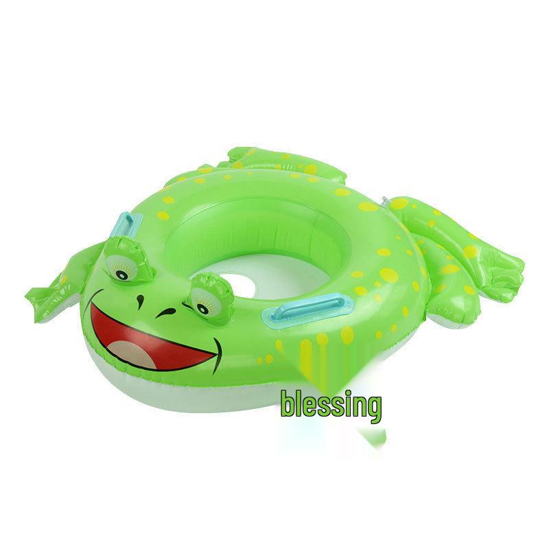 Cartoon Steering Wheel Baby Swimming Seat Ring: Anti-Rollover Underarm Float for Infants and Toddlers