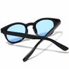 Black x Light Blue Fashion Glasses for Men and UV Thick [FashionBerry] Sunglasses, Women, Boston/Wellington Style, 99% Protection, Lightweight, Frame,