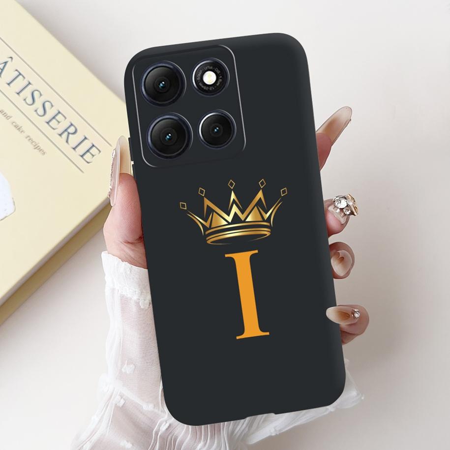 For Motorola Moto G86 Power Case Cute Lucky Letters Crown Flower Soft Silicone Back Cover For Moto G56 G86 5G G86Power Protector