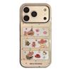 Window Christmas Puppy Case for Apple IPhone 17 Pro Max and IPhone 16, Electroplated Gold-plated Cute Protective Case.