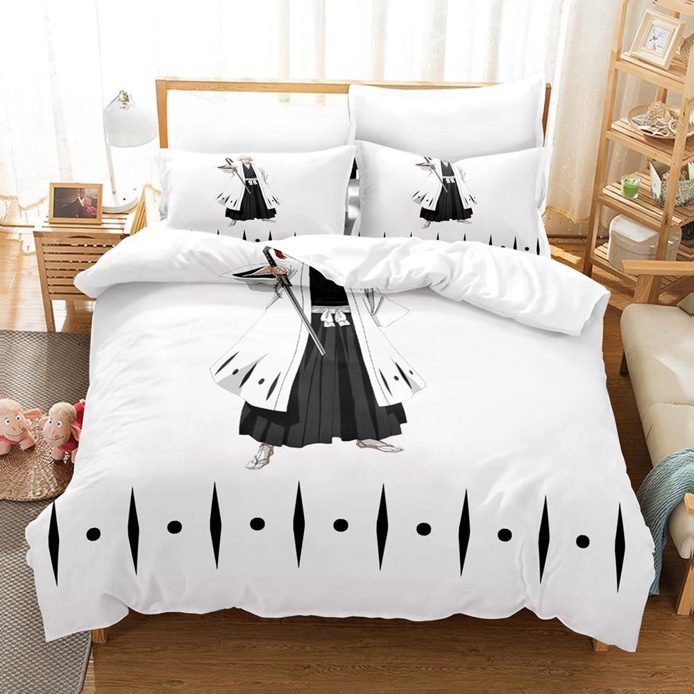 New 3D Print Anime Bed Sheet Set Bleach Bedding Set Single Twin Full Queen King Size Bed Set Adult Kid Bedroom Duvet Cover Sets