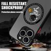 For iPhone 15 Pro Max 14 15 Pro 13 14 15 Pro Max Cartoon Astronaut Acrylic Phone Case For Magsafe Wireless Charge Back Cover