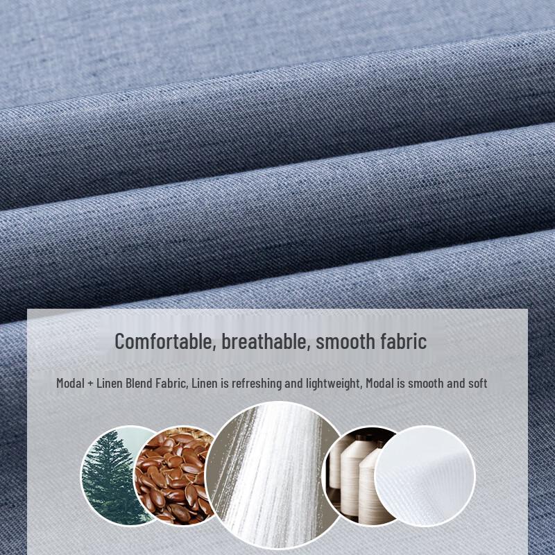 Romon Men's Business Casual Long-Sleeve Shirt