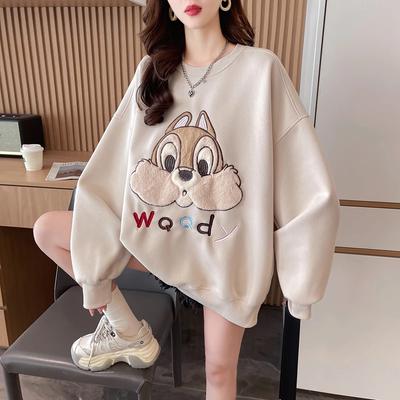 Sweatshirt for Women Oversize Loose Round Neck Casual Pullover Long Sleeve Winter Sweatshirt Top