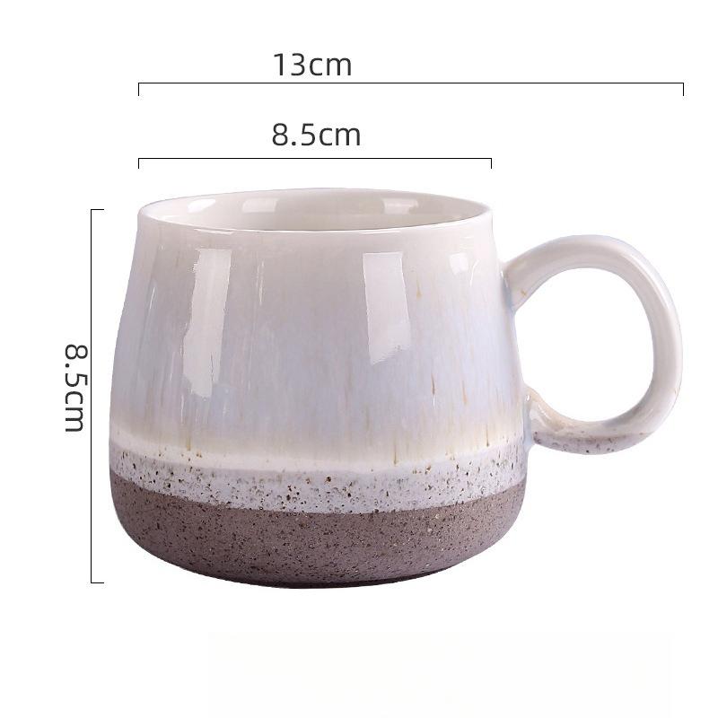 

Kiln-changed Glazed Ceramic Cup Simple Household Large Capacity Office Drinking Mug 301-400ml