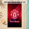 Beach TowelManchester United Custom Name Text Personalized Soft Towel for Beach Pool Indoor Home Decor Gift