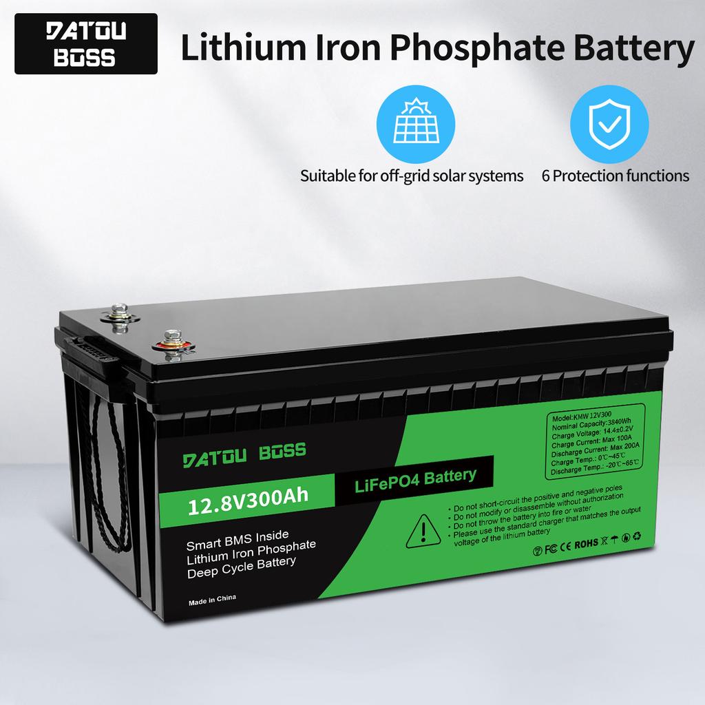 EU PL SKLADEM BEZ DANĚ 12V 24V Lithium-iontový bateriový blok Baterie LiFePO4 100Ah 200Ah 300Ah Domácí ukládání energie pro obytný vůz Auto Golf