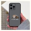 Animal Cute Cartoon Sloth Phone Case For Apple iPhone 15,14,13,12,11,Pro,X,XS,Max,XR,Plus,Mini Soft Black Cover