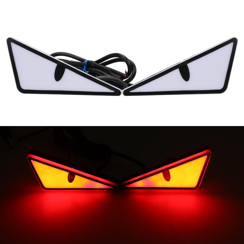 Car Back Flexible LED Window Expression Lights LED Strips Light Panel Car Windshield Display Devil's Eye Decorative Lamps USB Plug Lighting