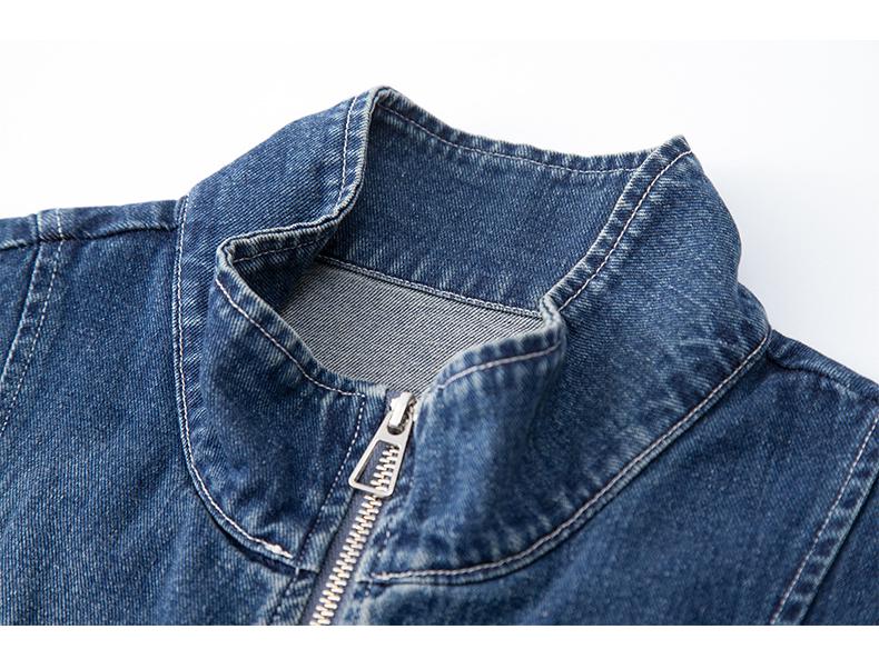 Women's Spring/Autumn 2025 European Style Denim Vest - High-End Casual Layered Sleeveless Jacket