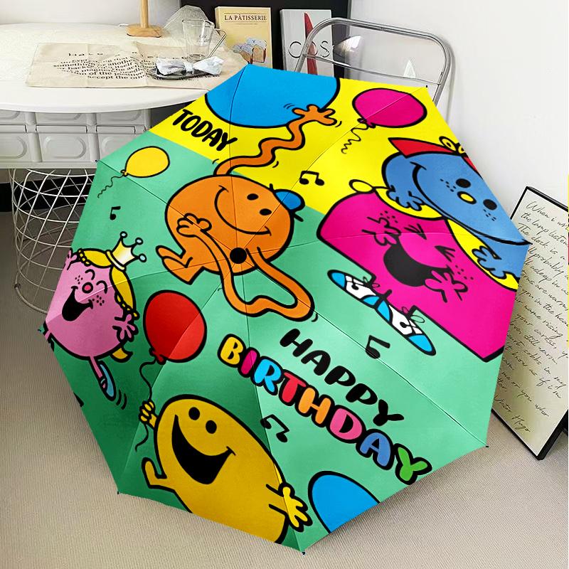 Rider Speeding Yamaha Through Neon Light Umbrella Folding umbrella, automatic umbrella 8-Frame for Travel, camping Use Gift for Halloween Christmas