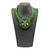 2024 New Aluminium Flower Colorful Jewelry Set for Women African Bridal Necklace Earrings Set Party Jewellery Gifts