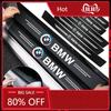 Hot 2025 1/4/5Pcs Car Door Sill Scuff Plate Decor Carbon Fiber Stickers For E36 E87 E92 E91 E30 E34 E53 E61 E62 E93 GT G30 G