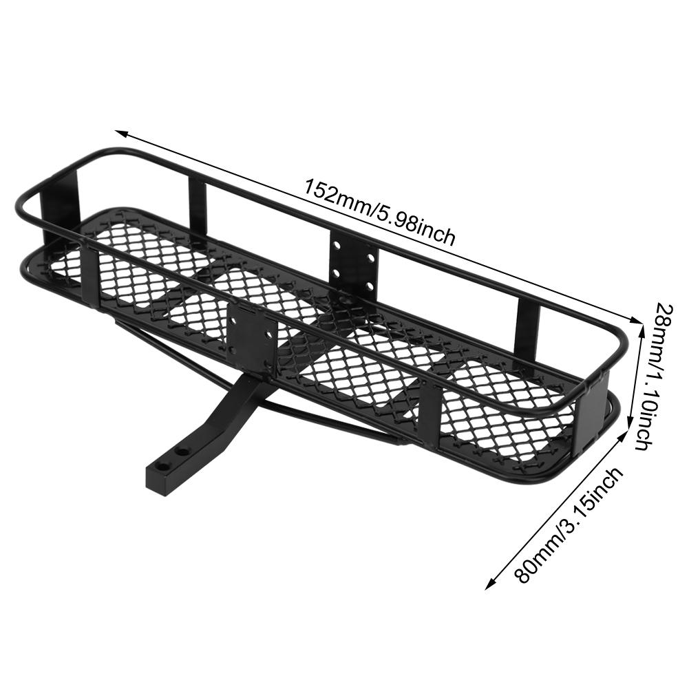 General Metal Rear Bumper Back Hitch Carrier for Axial SCX10 90046 AXI03007 RC Crawler Car