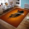 Basketball Dunk Silhouette Design Non-slip Rug Suitable for Living Room and Bedroom Sofas