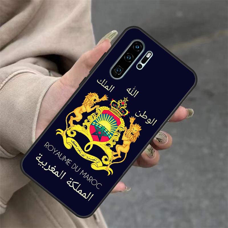Marokko Flagge Wappen Hülle Für Huawei Nova 9 SE 10 5T 11i 8i 7i 3i Y61 Y91 Y60 Y70 Y90 P20 P40 Lite P30 Pro Abdeckung