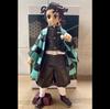 24cm Animation Ghost Blade Ros Series Protagonist Group Large Doll Pvc Model Kamado Tanjirou Kamado-Nezuko Ornaments Toy Gift Kid Friendly