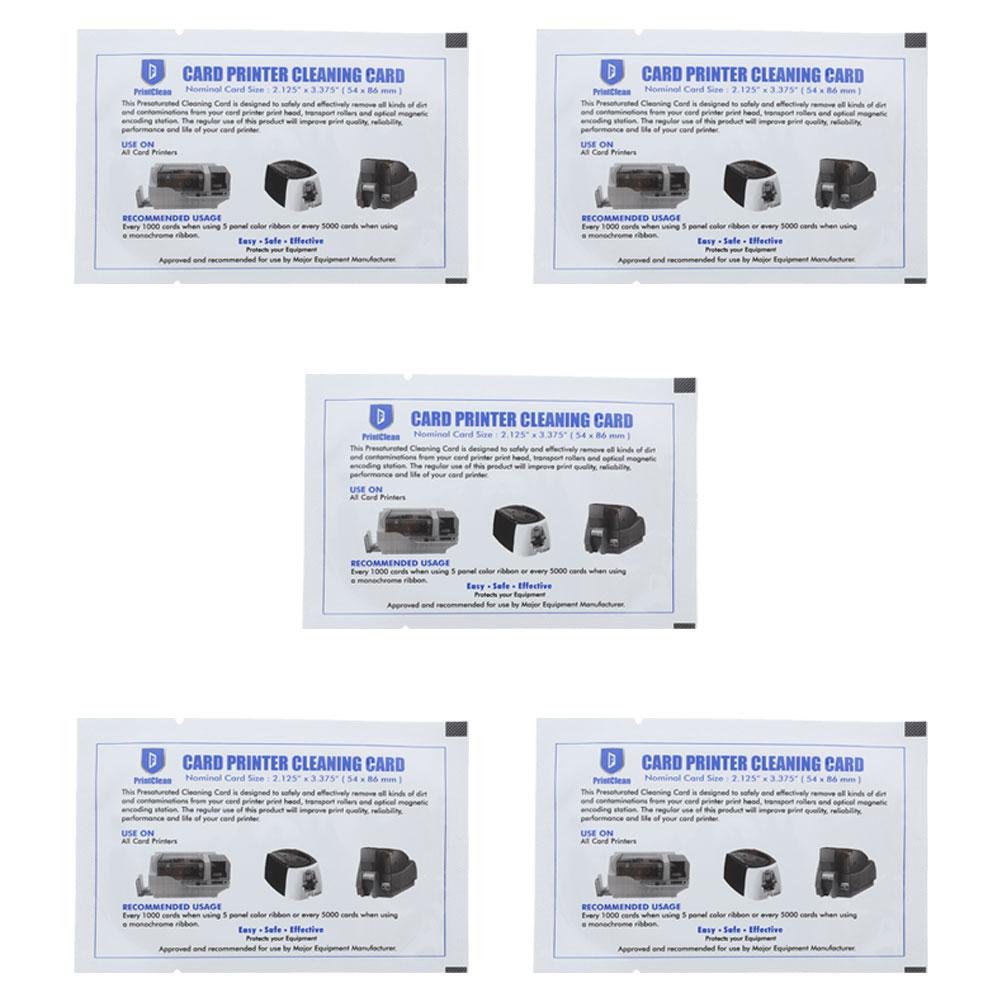5Pcs Reusable Cleaning Card Credit Machine Reader Cleaner Pos Terminal Maintenance Card System Accessory Rfid Reader белый