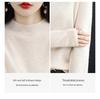 Women's Cashmere Half-Turtleneck Sweater - Thick, Loose, All-Match Wool Knit Pullover for Autumn and Winter