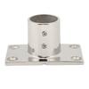 Boat Handrail Fitting Rectangular Base Silver Rugged Rustproof Boat Deck Handrail Rectangular Base for Boat Marine
