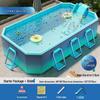 Qingweijia 3M Outdoor Foldable Non-Inflatable Pool with Slide
